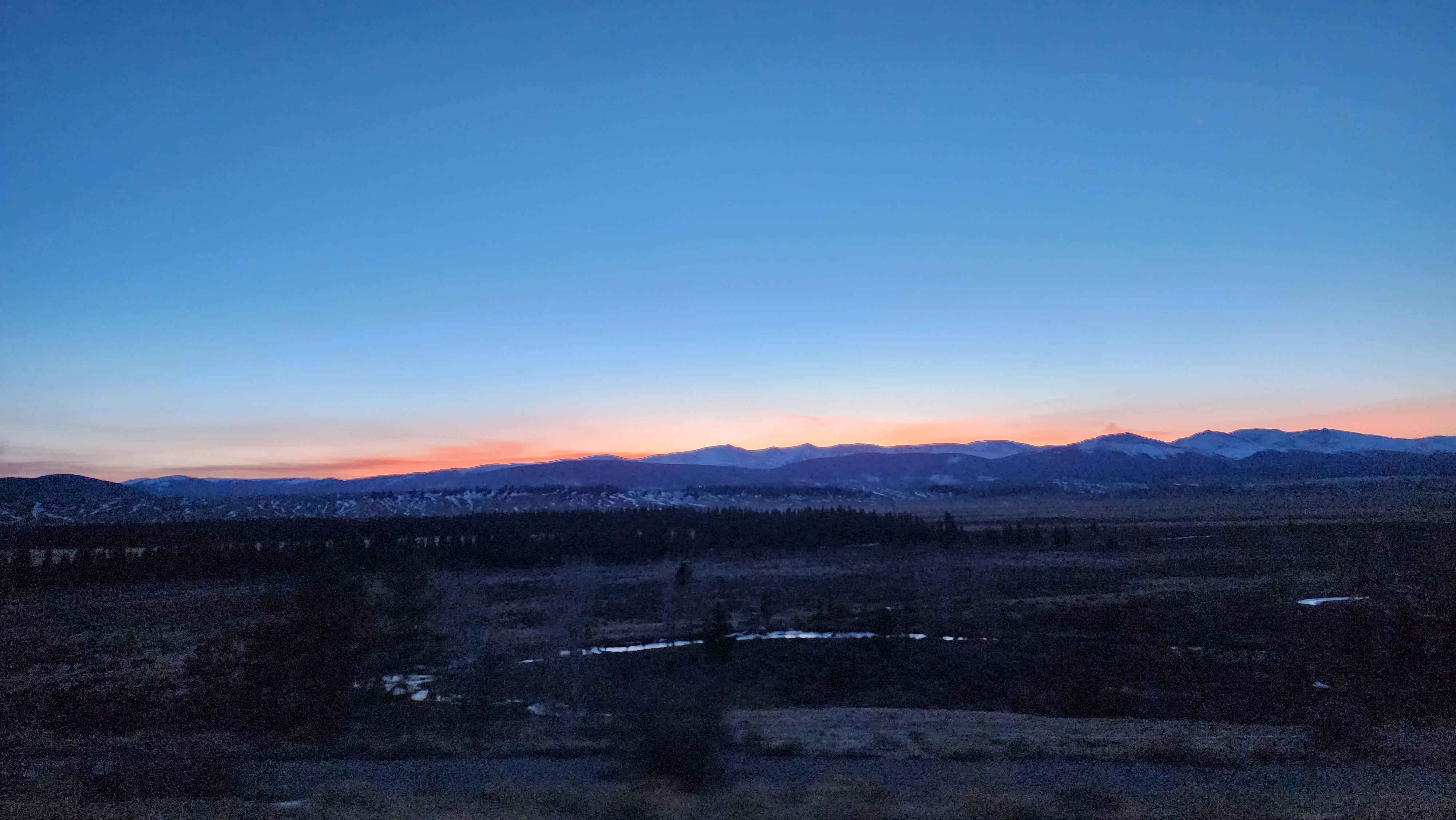 Evening sunset from the look out. 