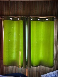 Curtains in the bedroom