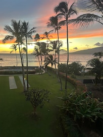 Sunset from the lanai.