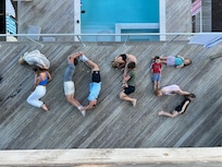 View from the third floor balcony