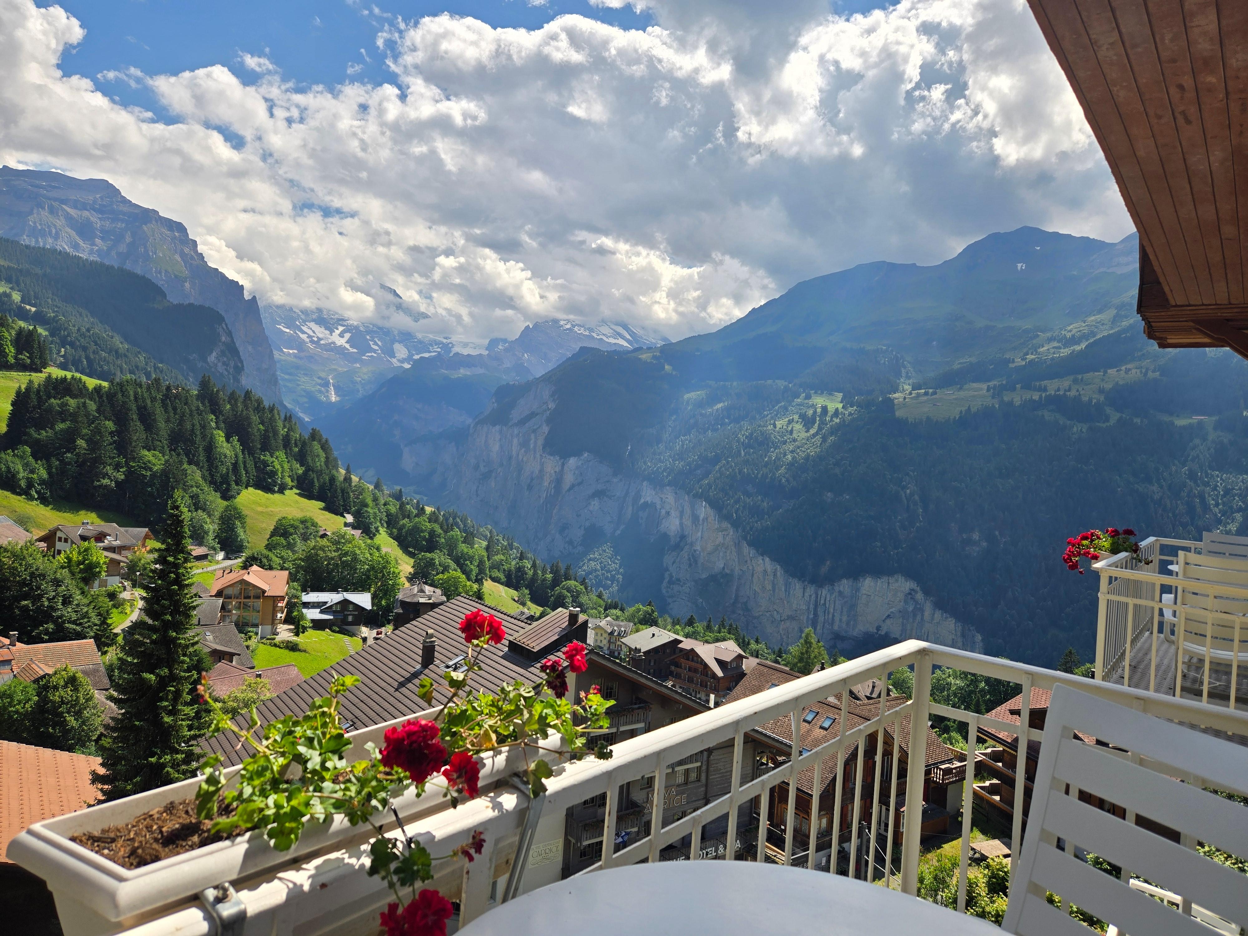 Spectacular view from our balcony.