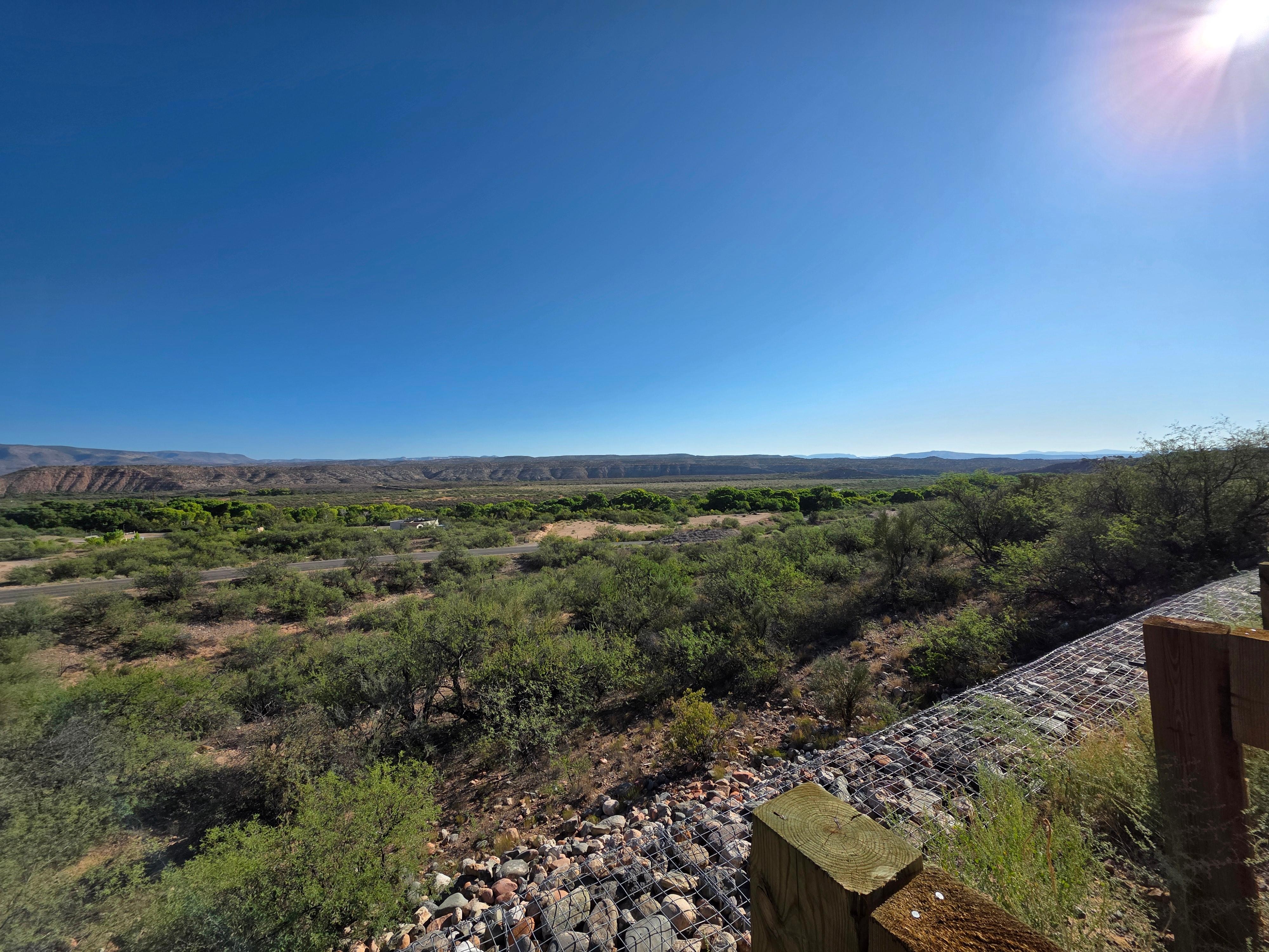 View from the back of the hotel 