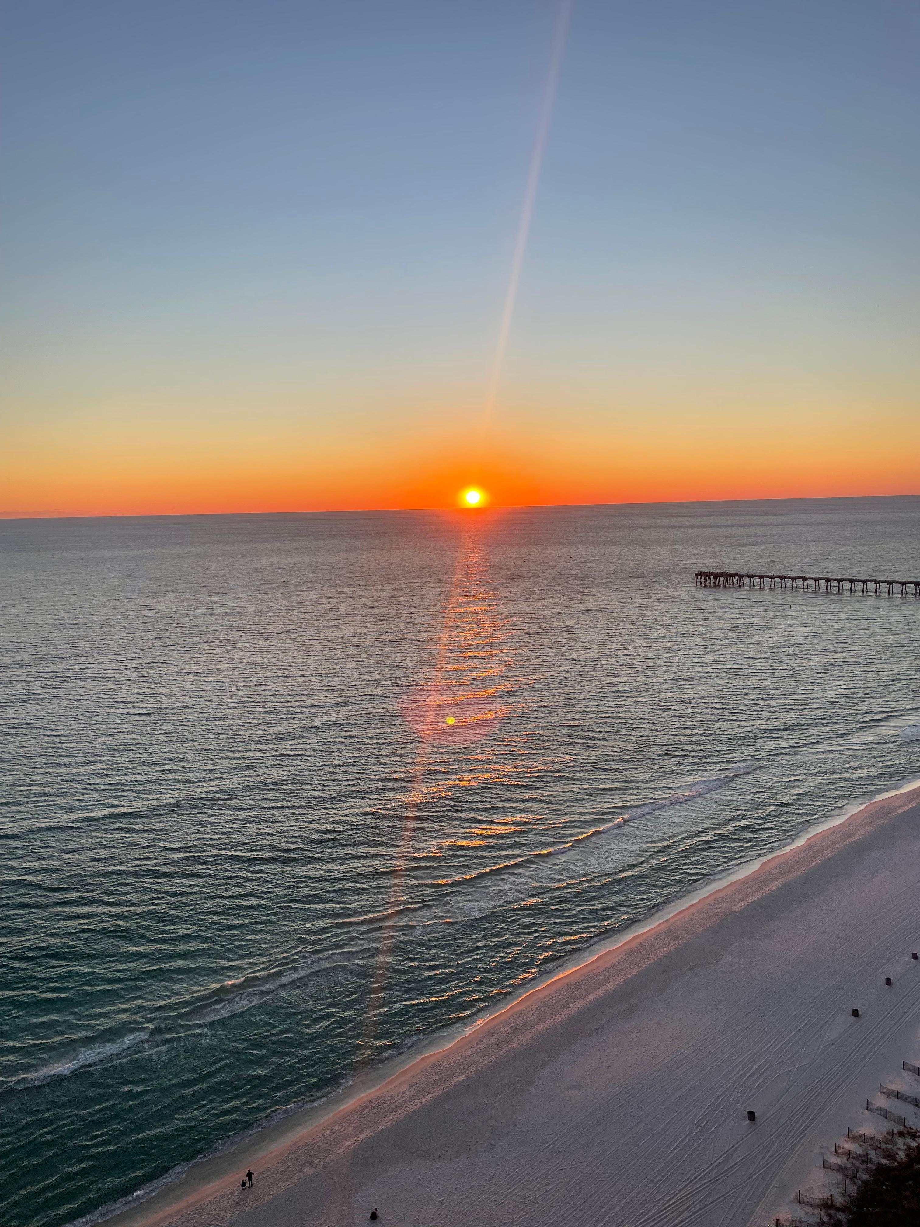 Sunset from the balcony
