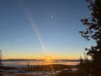 Morning view from the deck.