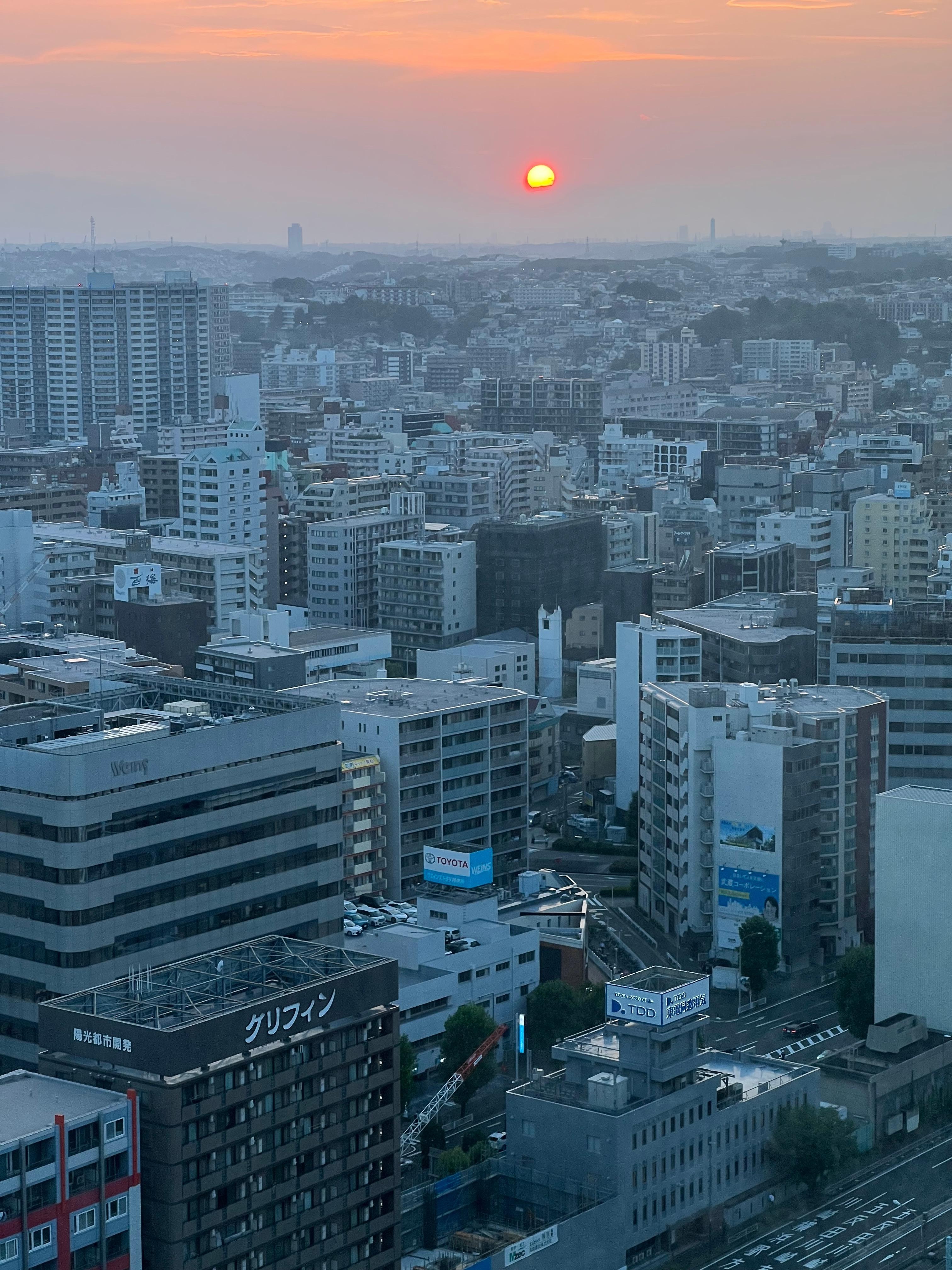 Sunset from our Room Window.