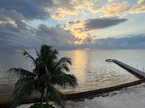 Outdoor deck view ocean