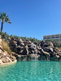 One of the pools with a bar