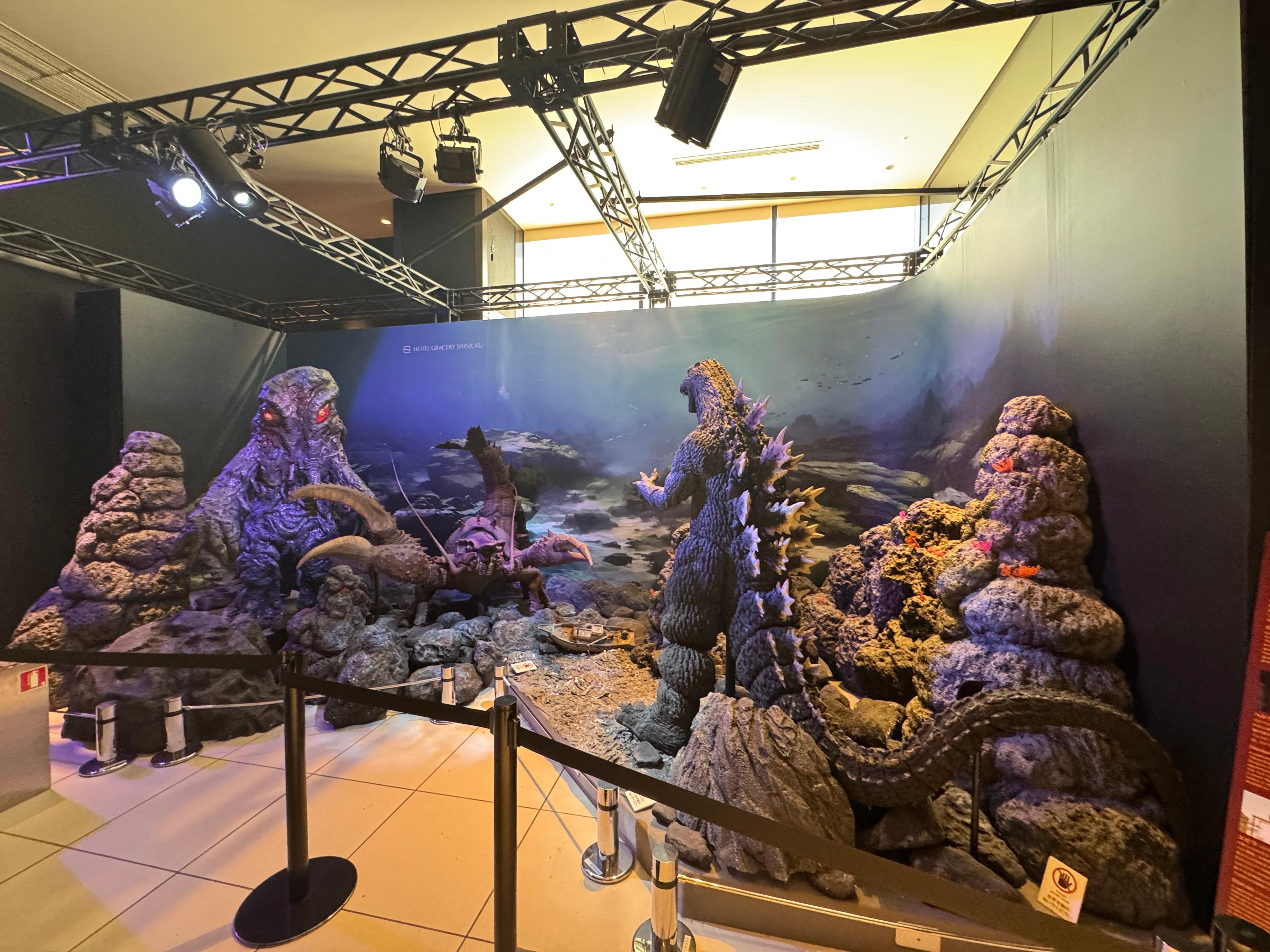 Gozilla exhibit by the lobby