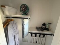 Closet has all this