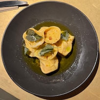 Wonderful food. Thus was squash ravioli. Delish!
