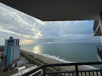 Beach view from balcony