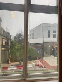 View from the ground floor room in Sidings