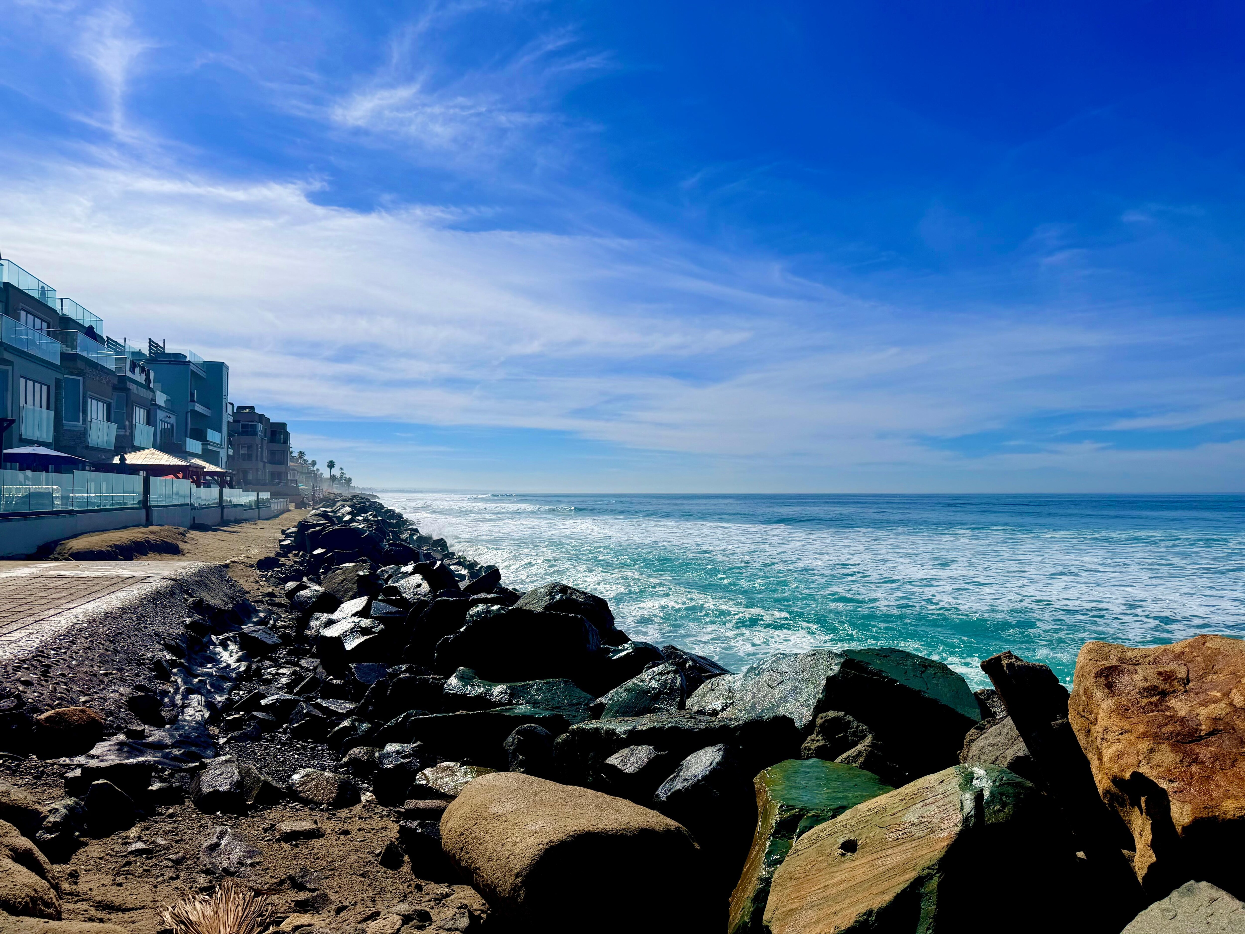 Walk along the beach area