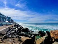 Walk along the beach area