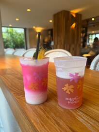 Complementary drinks.