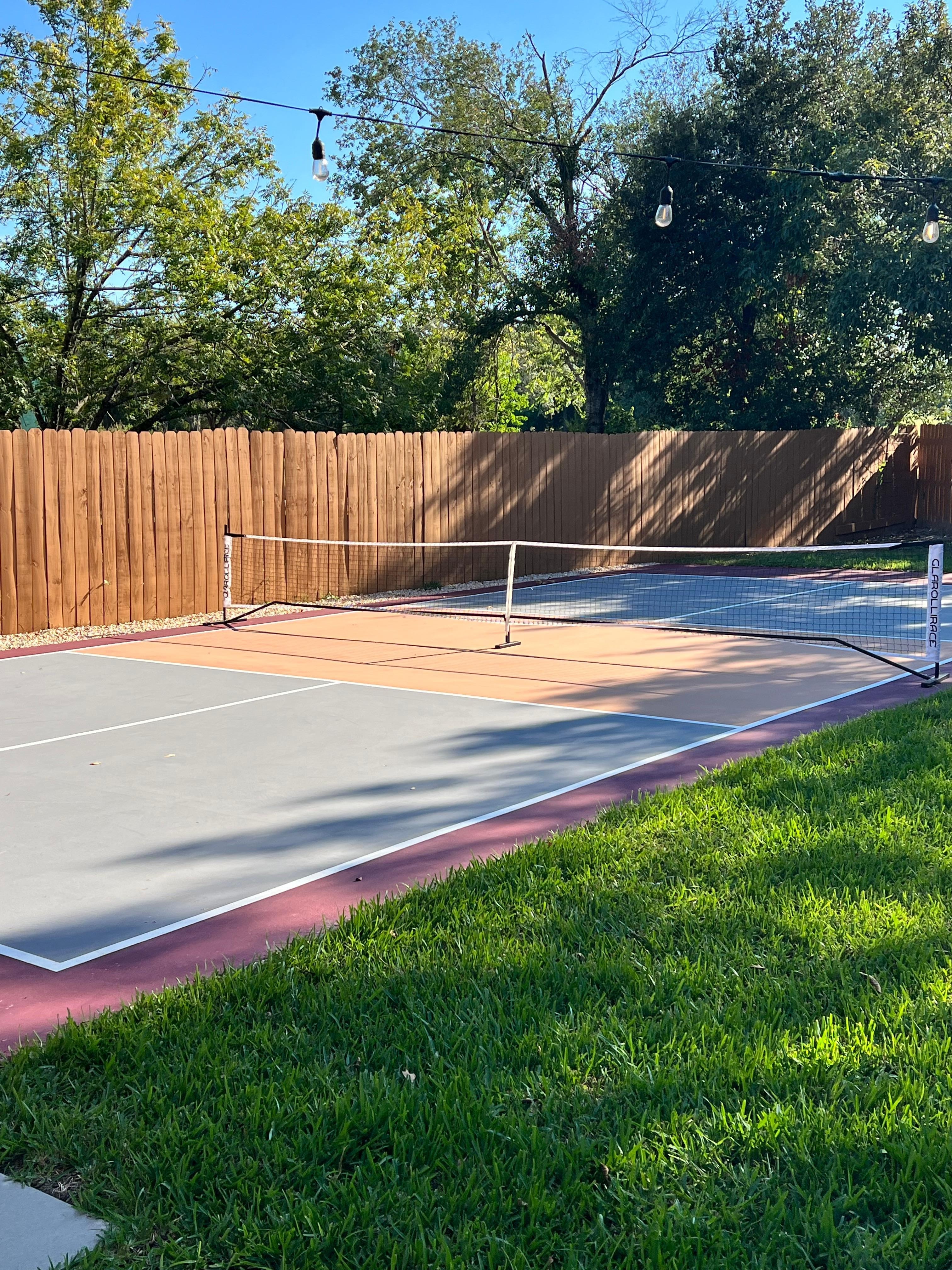 We played tons of pickle ball.