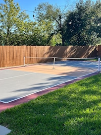We played tons of pickle ball.