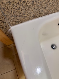 Bathtub wasn’t cleaned very well. Hair in a lot of places.