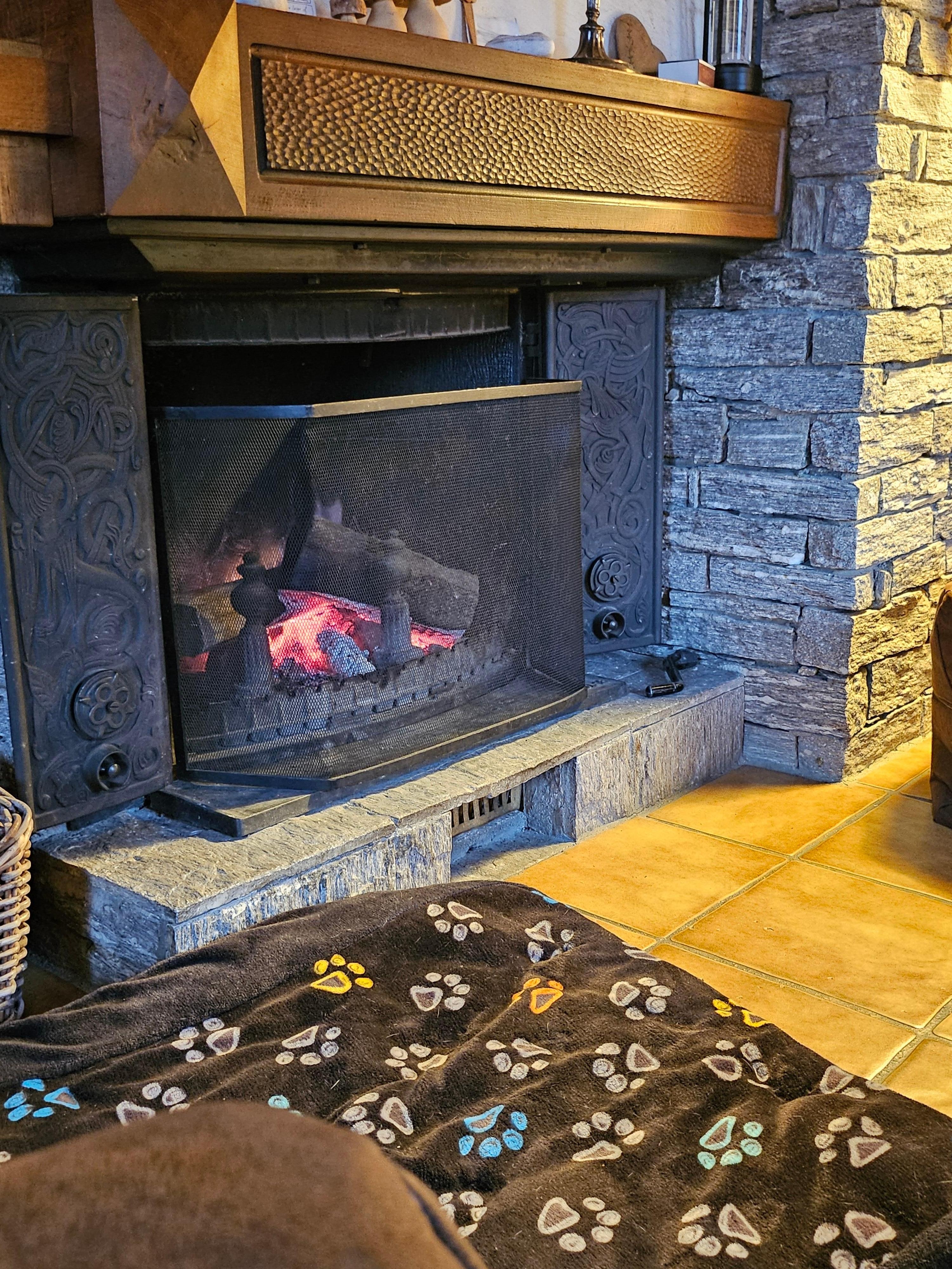 La cheminée tellement agréable