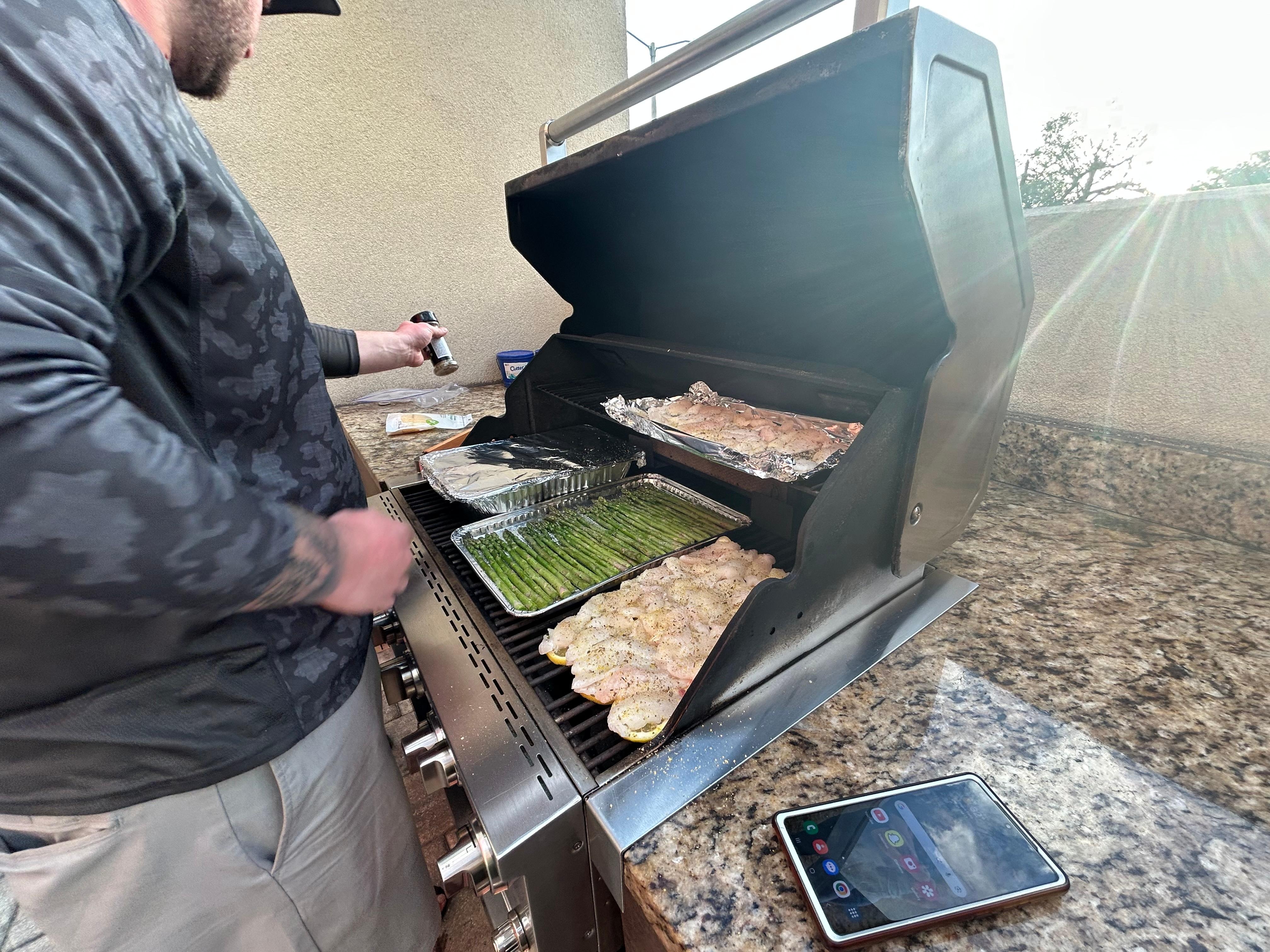 Patio with Grills and seating