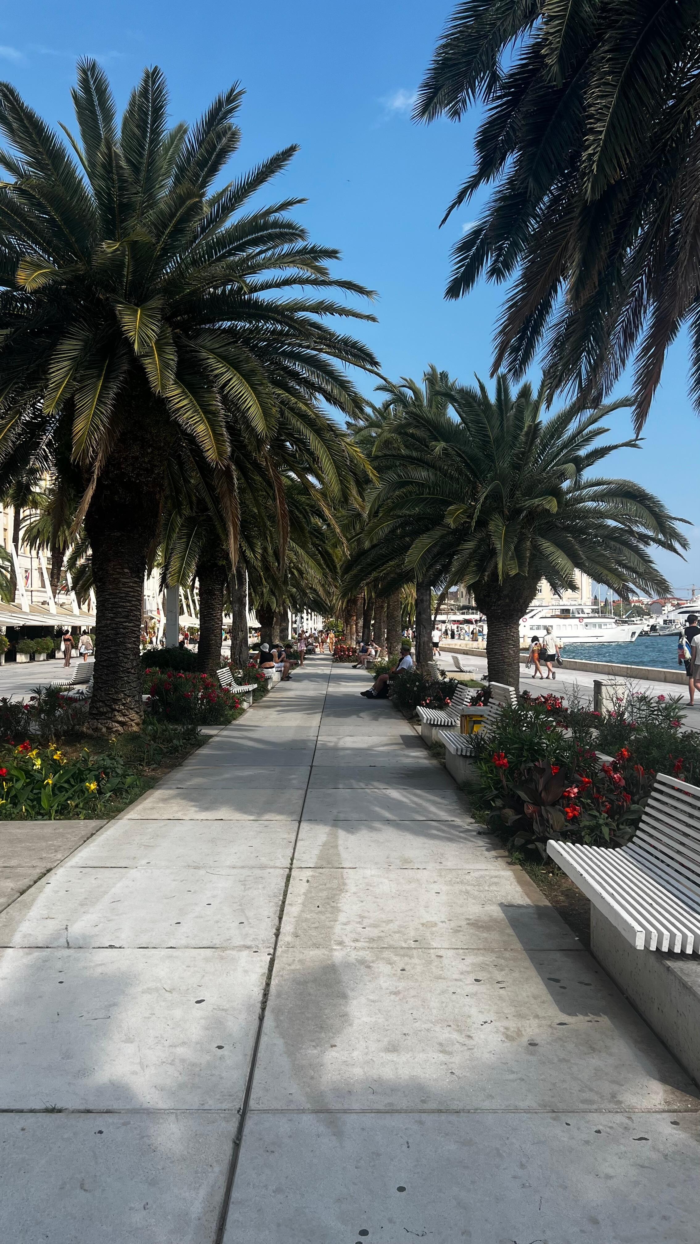 Close to the Riva, promenade by the sea