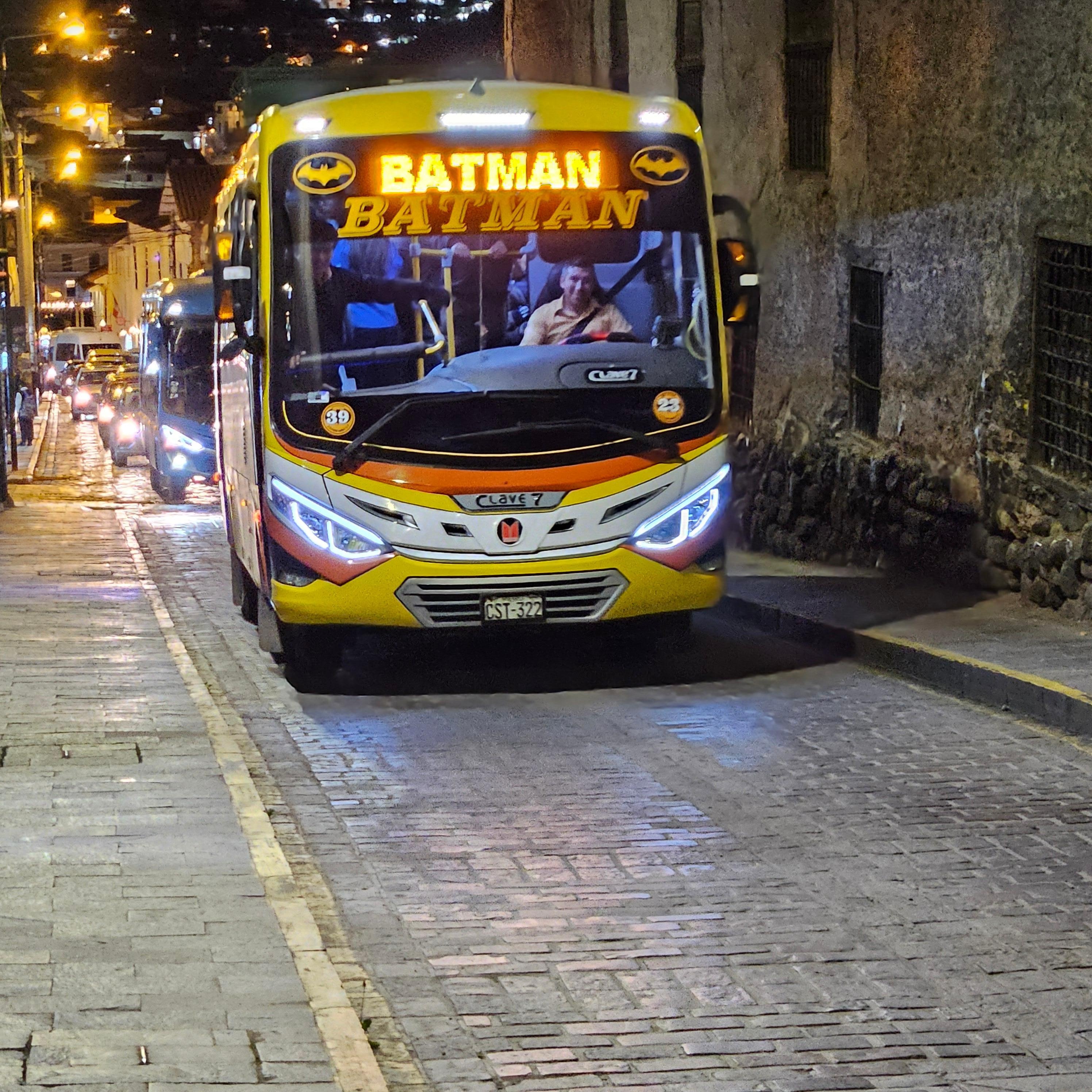 Even got the Batman Bus driving by your door😊