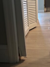 Door to the bedroom that we couldn’t shut our entire visit.