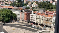 View of Lisbon from the pool.