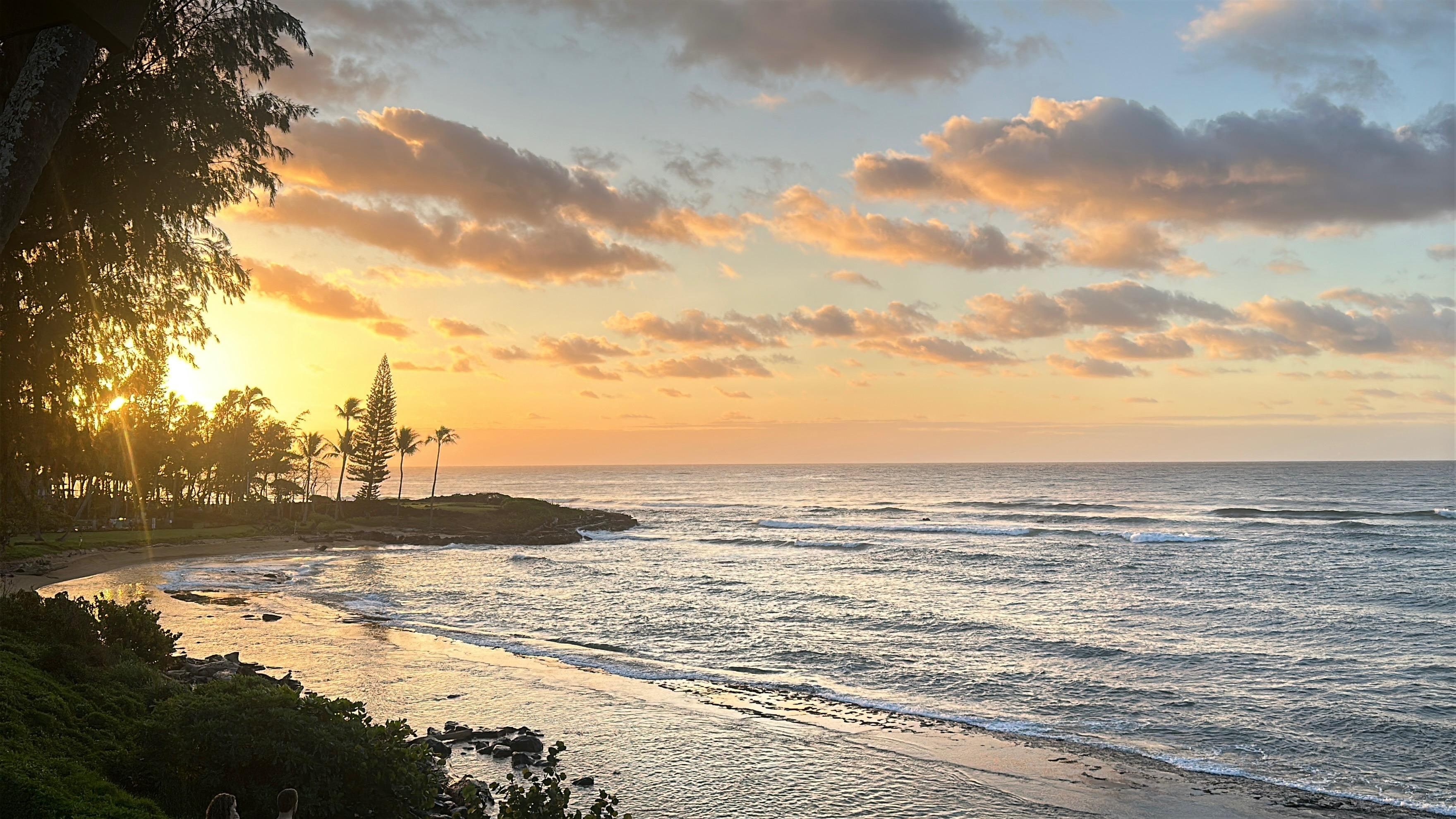 Sunrise from the Lanai. 