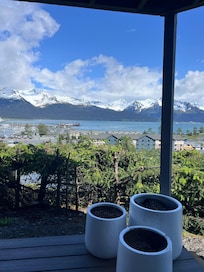 The view from the deck overlooking Seward.