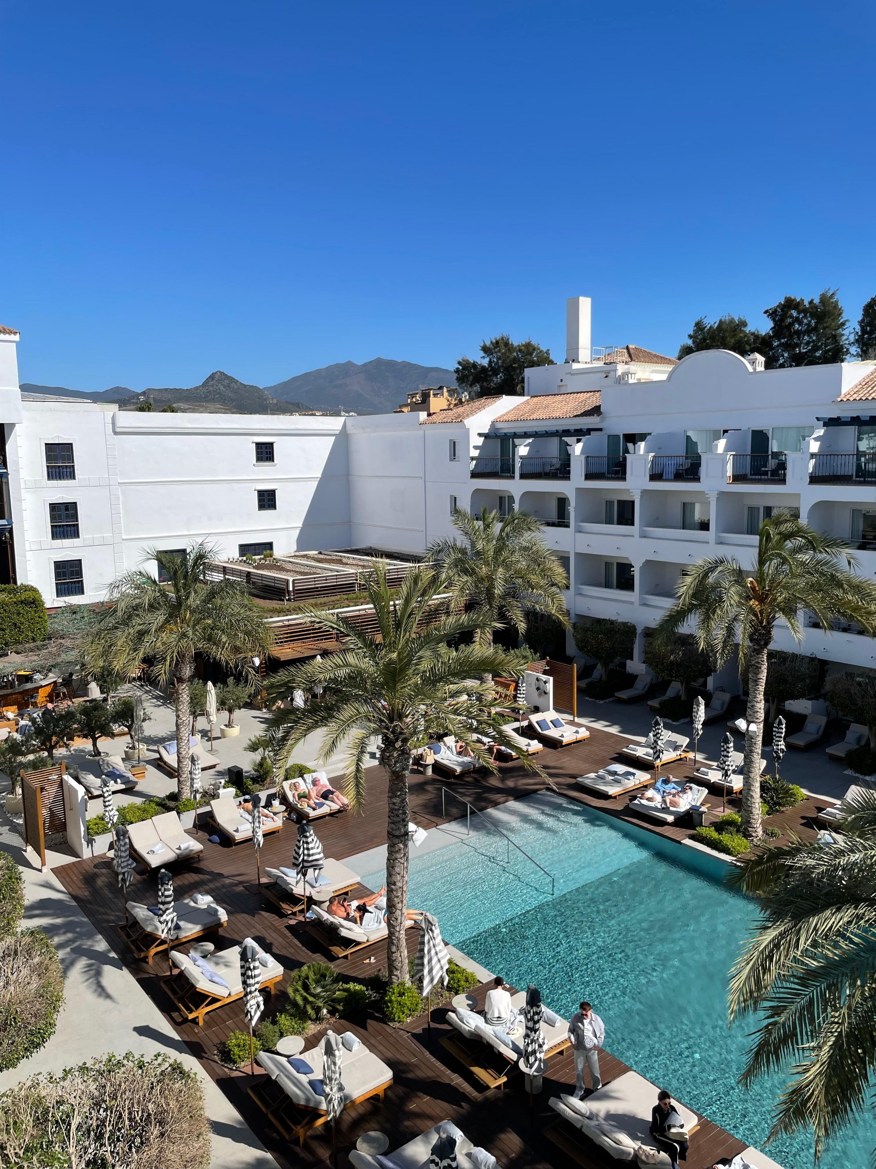 Pool view from my room