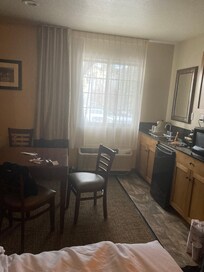We appreciated the counter space and sink.