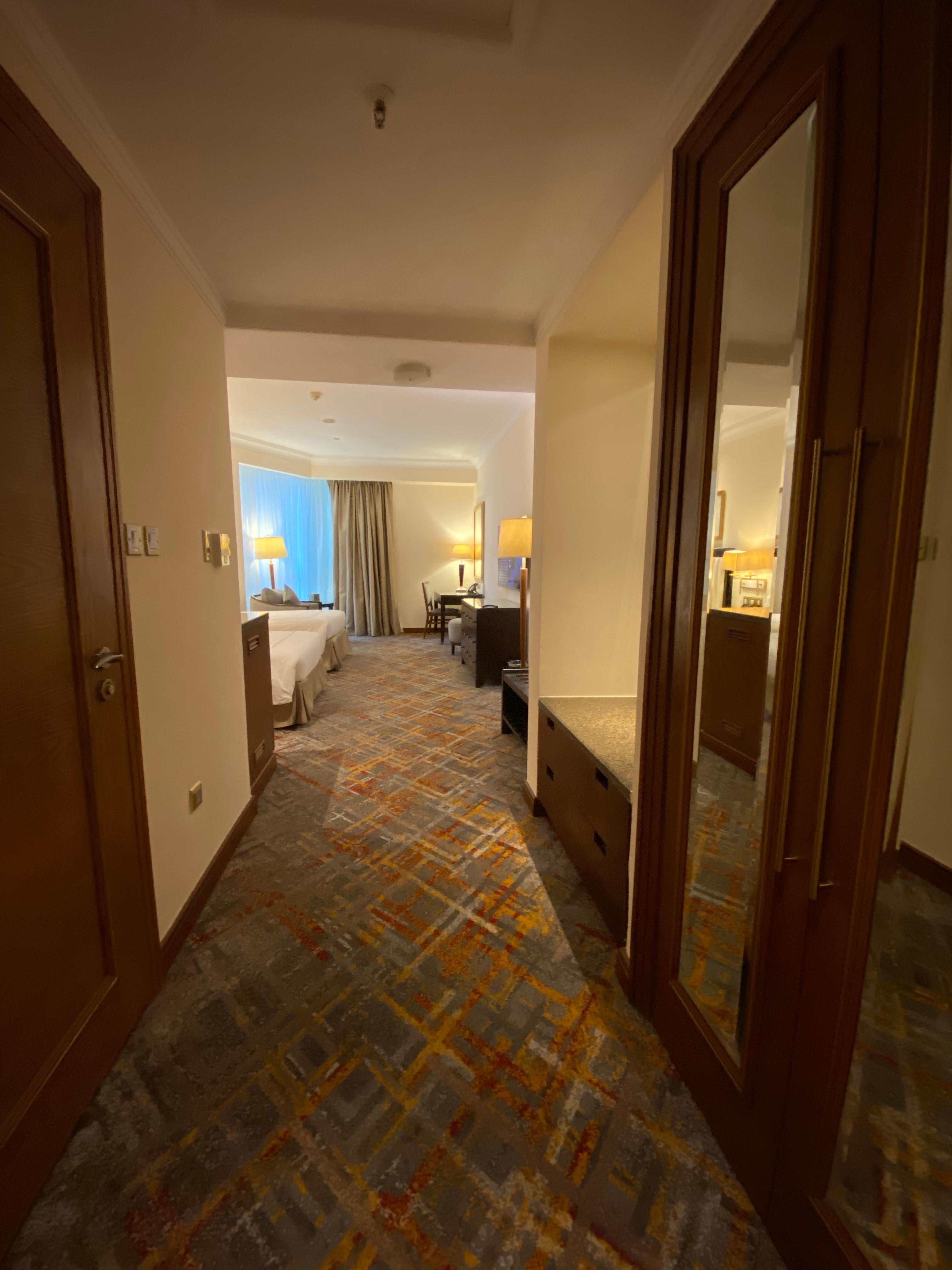 Double closet with locker