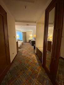 Double closet with locker