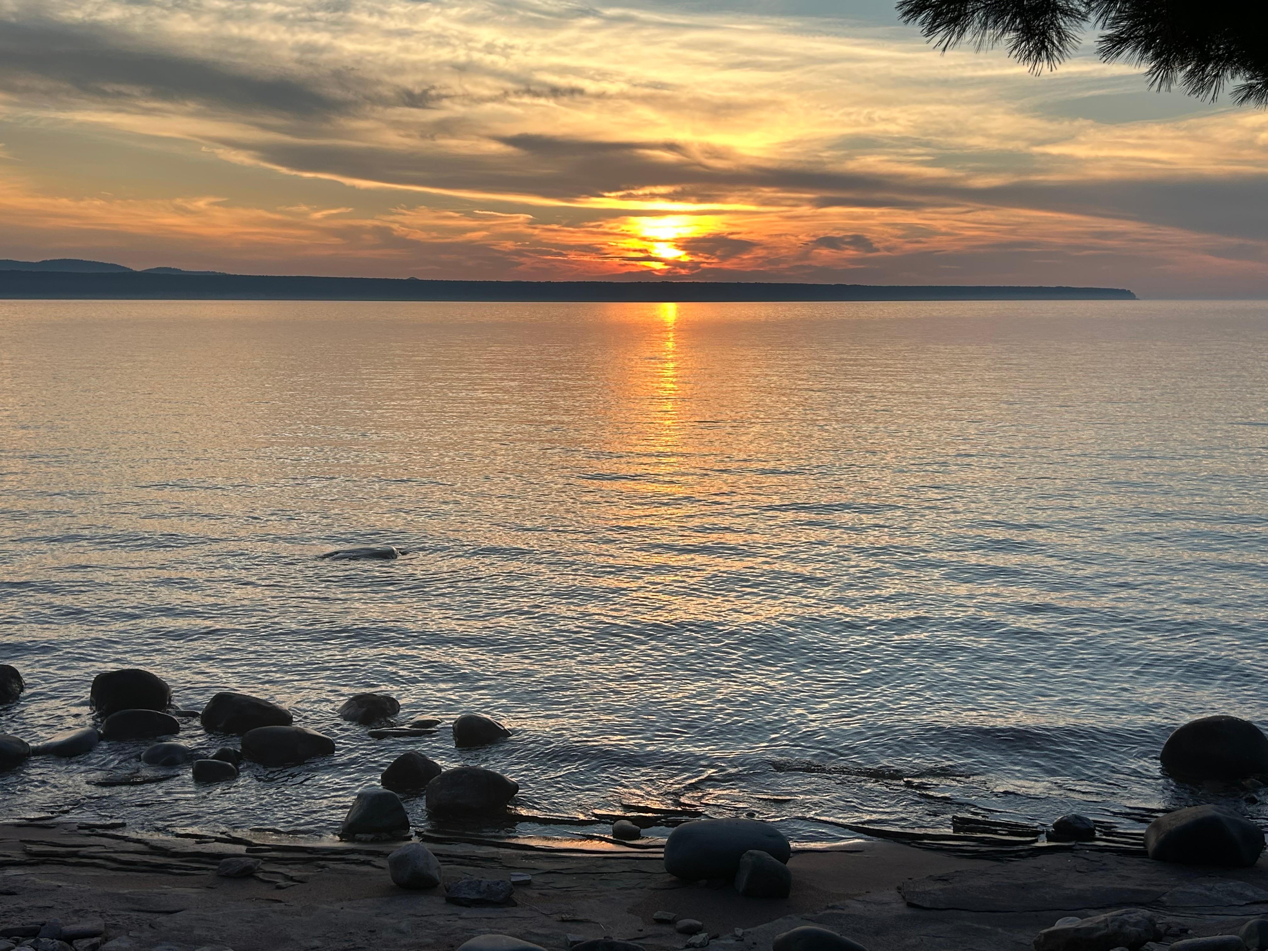 Sunset view from the back yard.