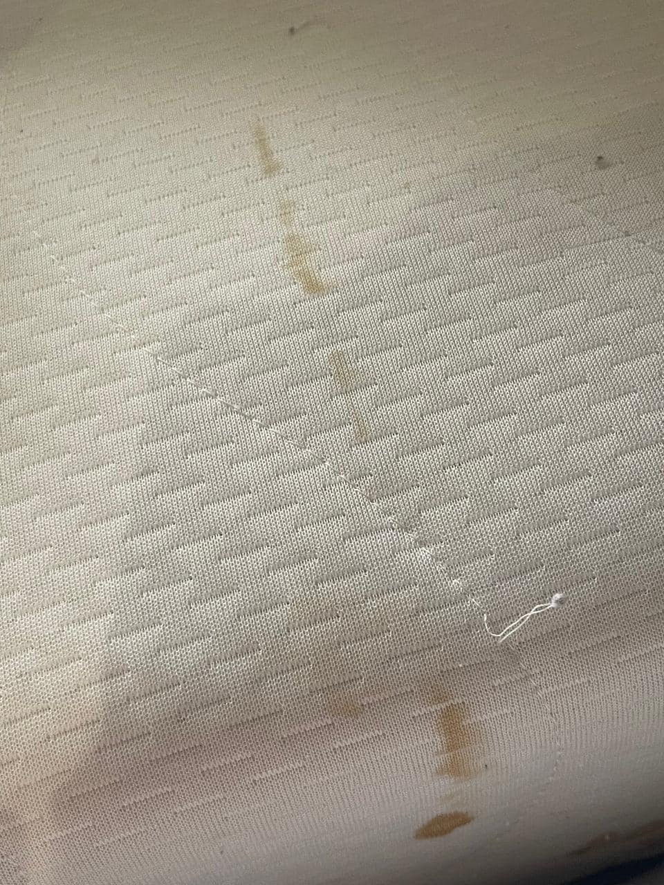 visible stains on the mattress