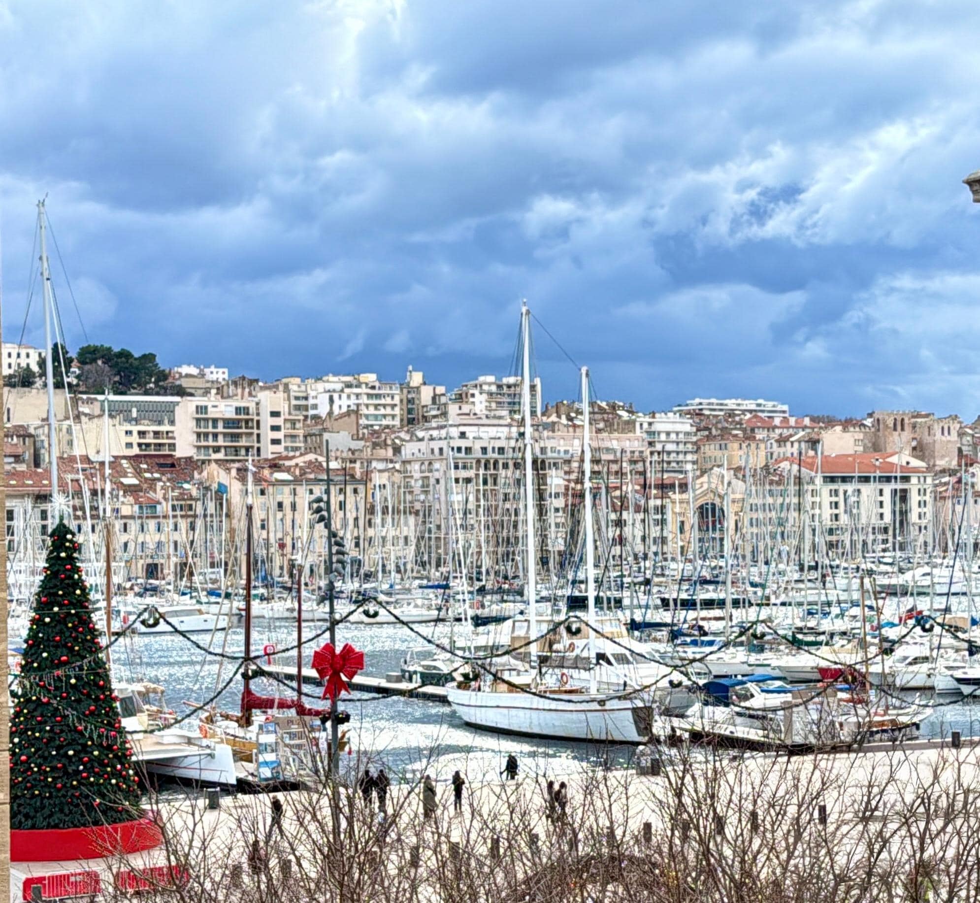 View of Old Port from our balcony 