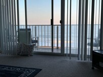 View from inside rental overlooking ocean