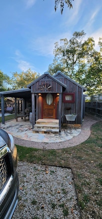 Pioneer cabin front door