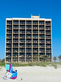 Our hotel from the beach