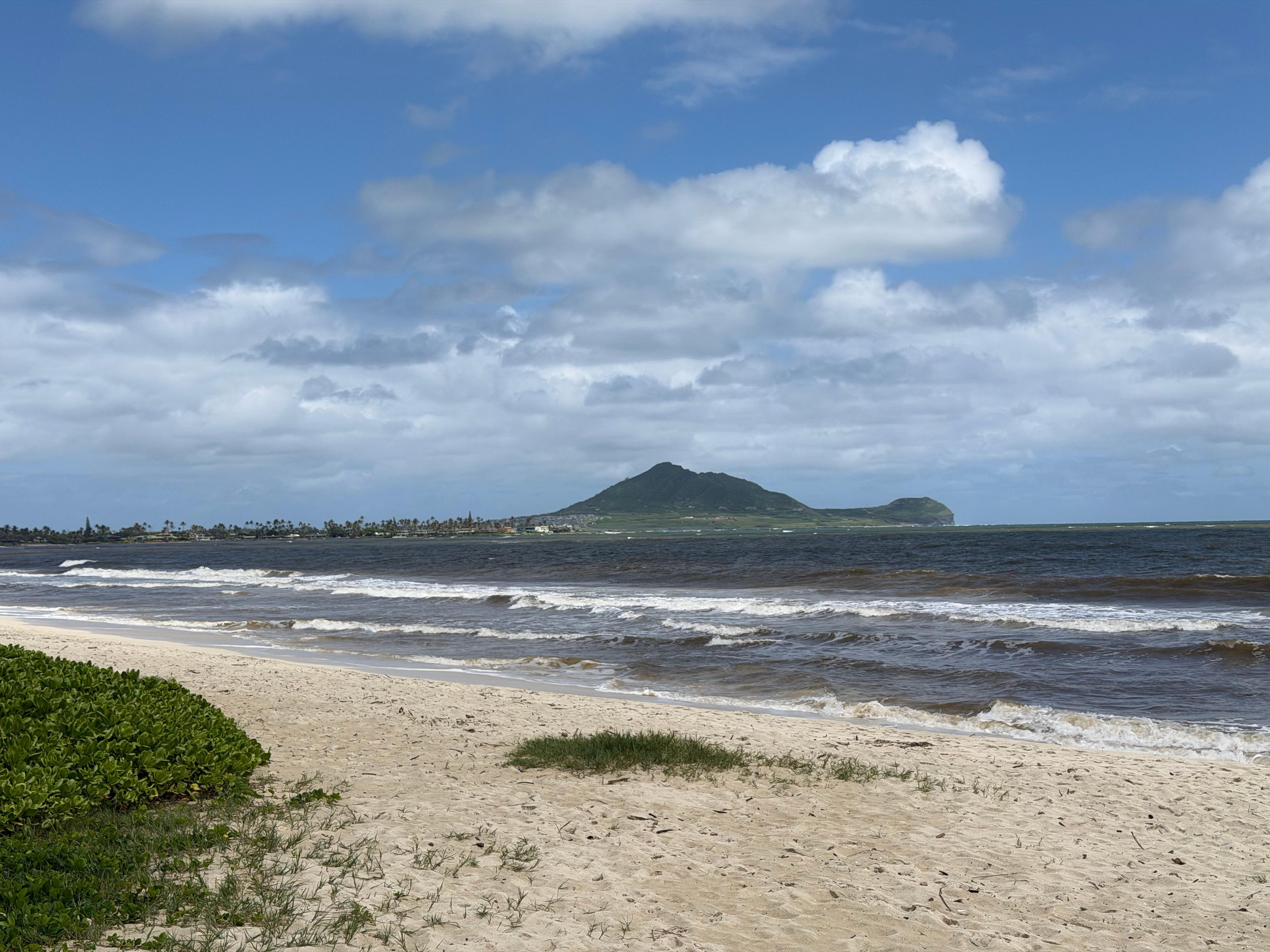 Beach near the house two views
