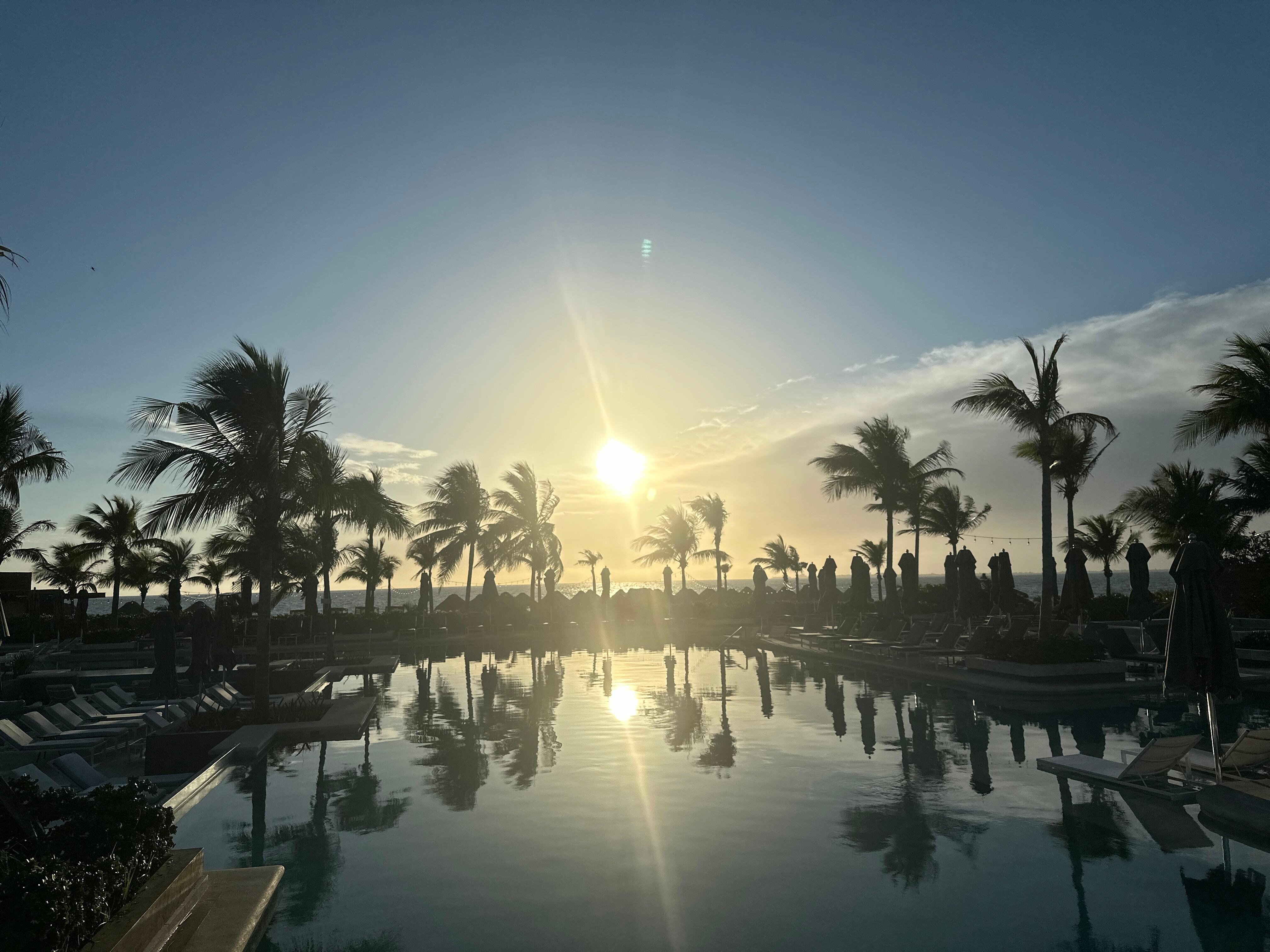 Sunrise By the pool 