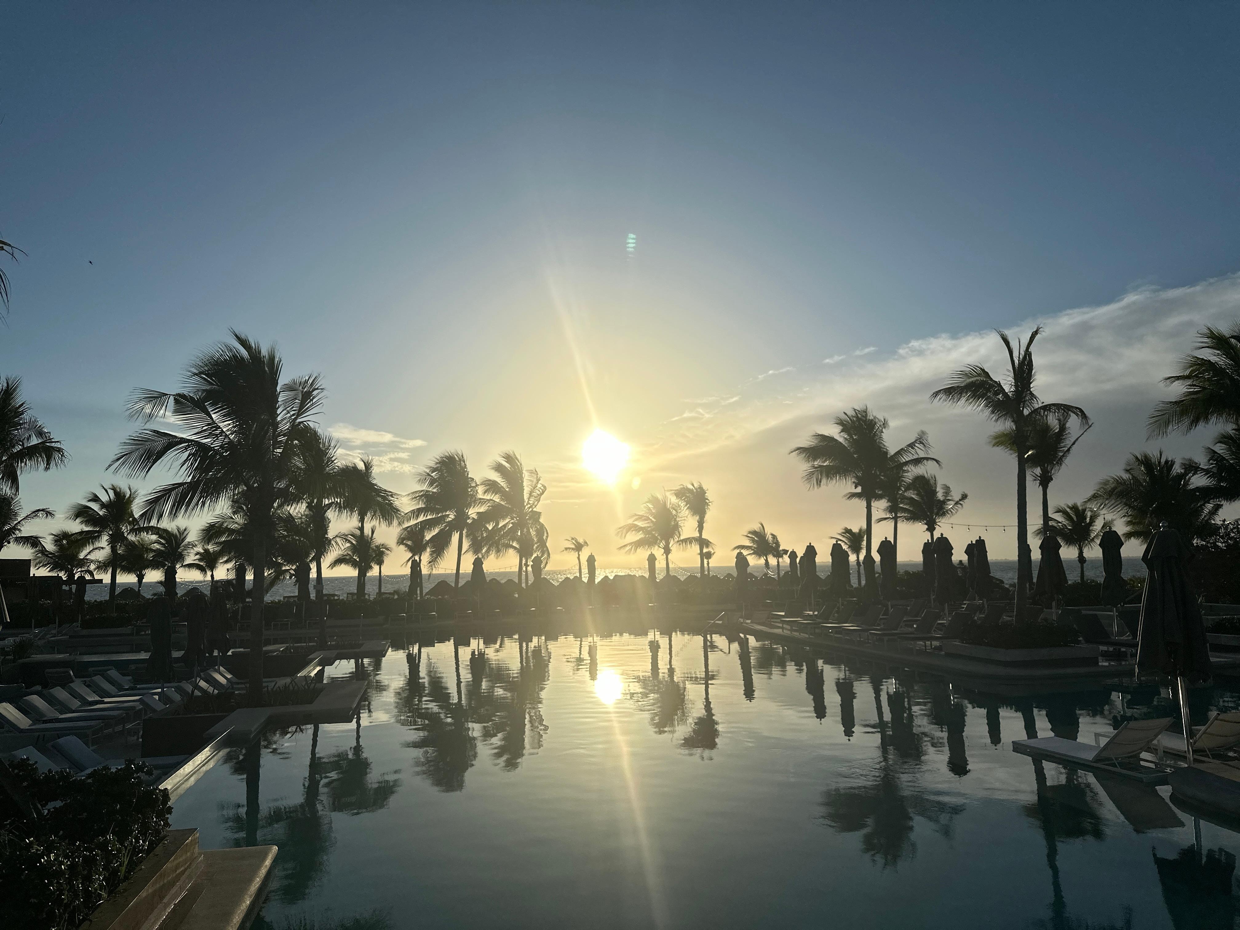 Sunrise By the pool