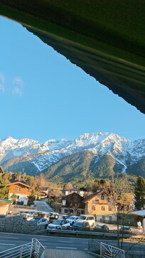 Blick vom oberen Badezimmer