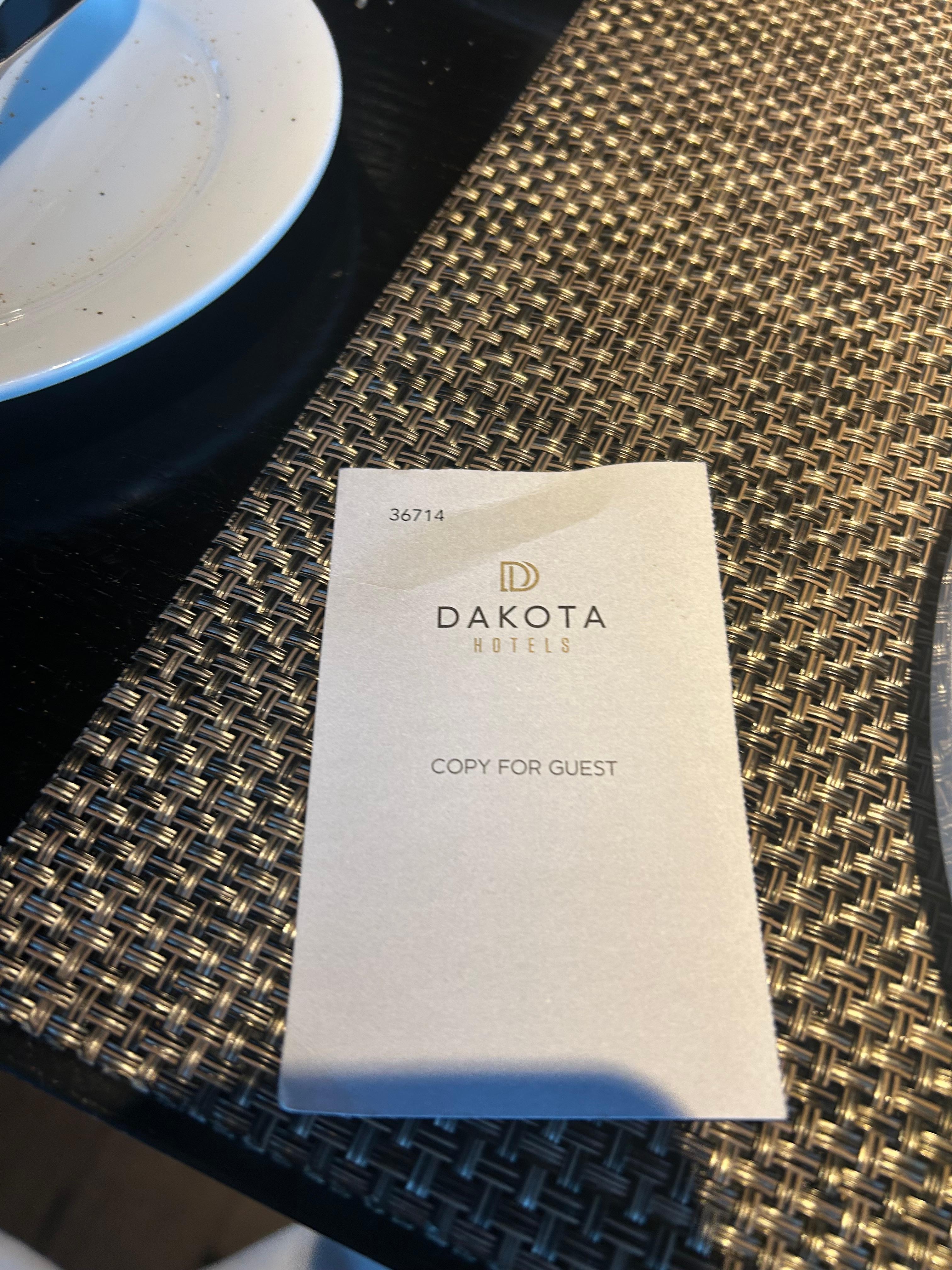 Valet parking tickets 