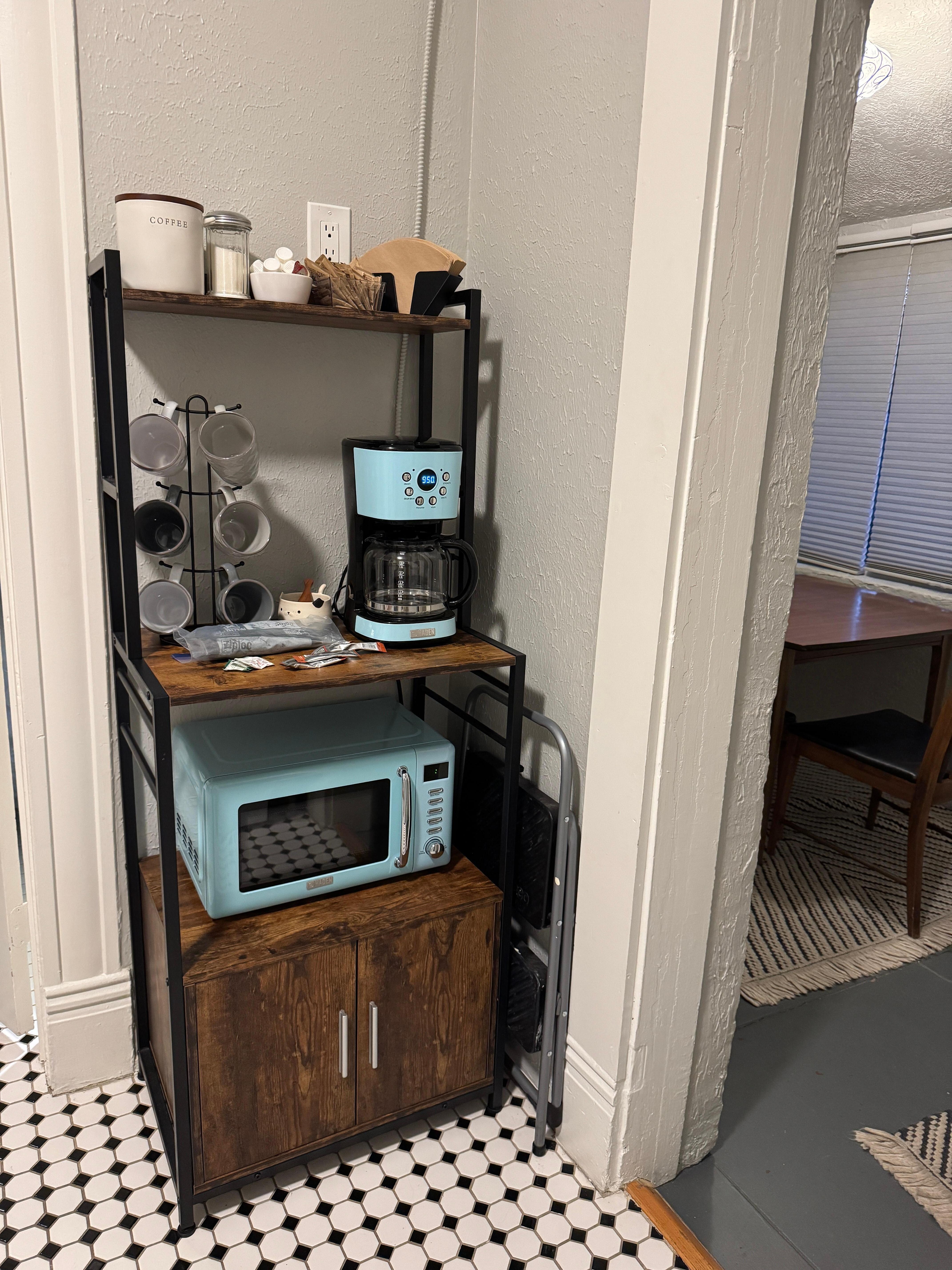 Great Coffee nook with some provisions!