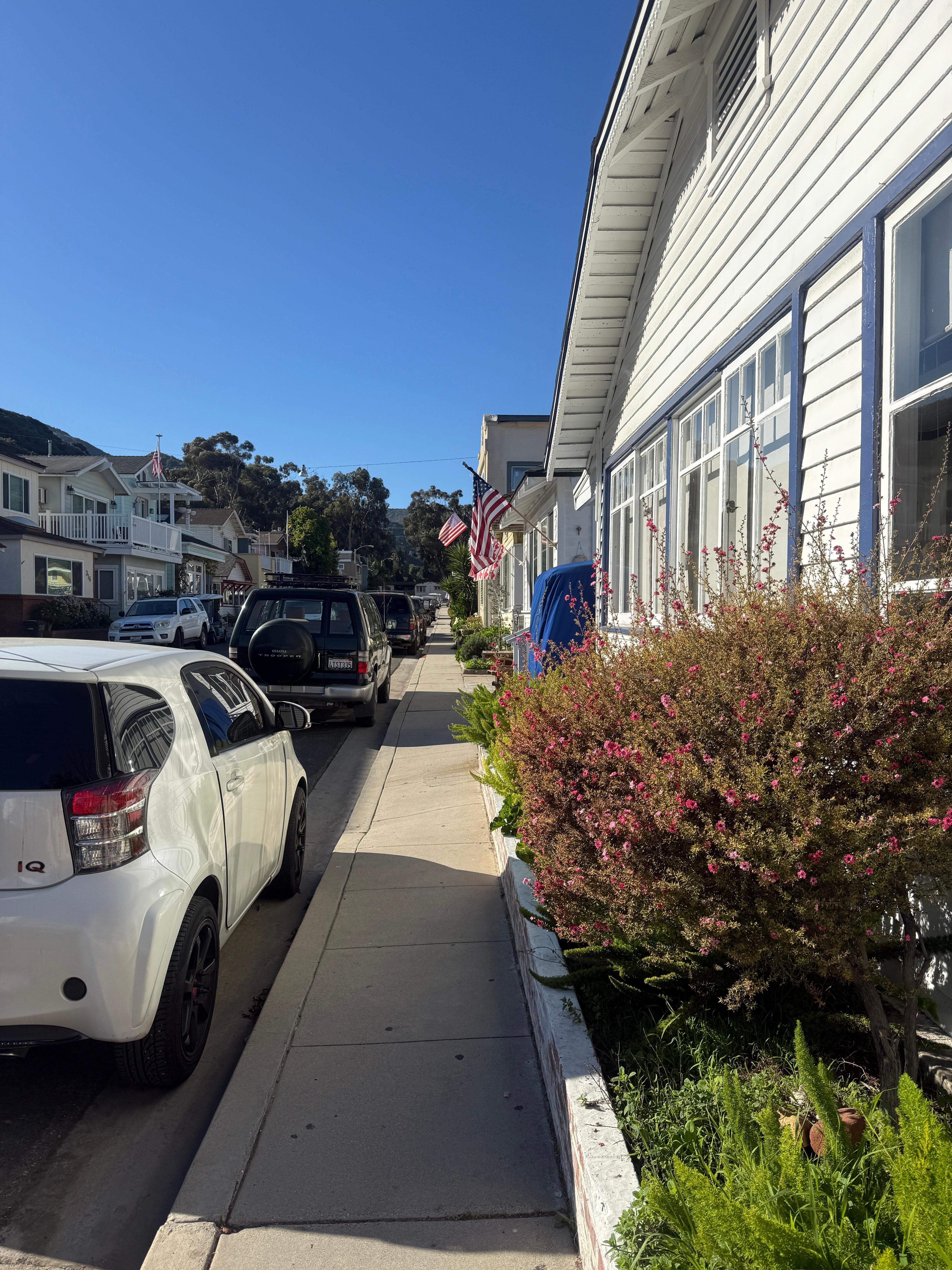 Outside of front door.