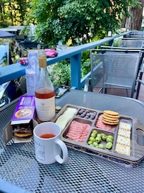 Our happy hour treat on the deck