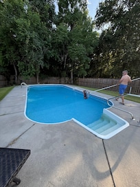 I didn’t take many pictures of the house but I did get this one of the gorgeous pool!!