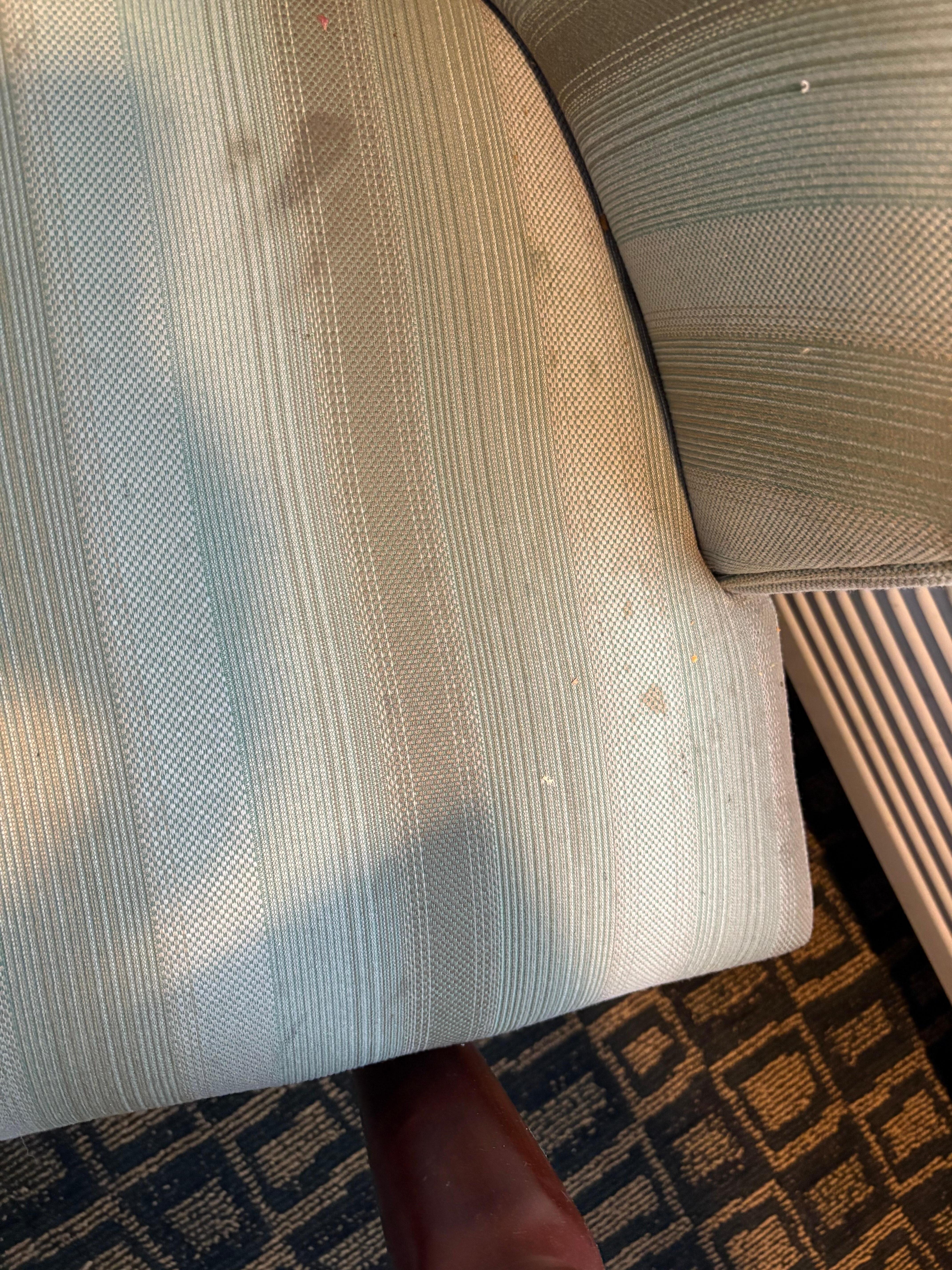 All chairs & curtains stained